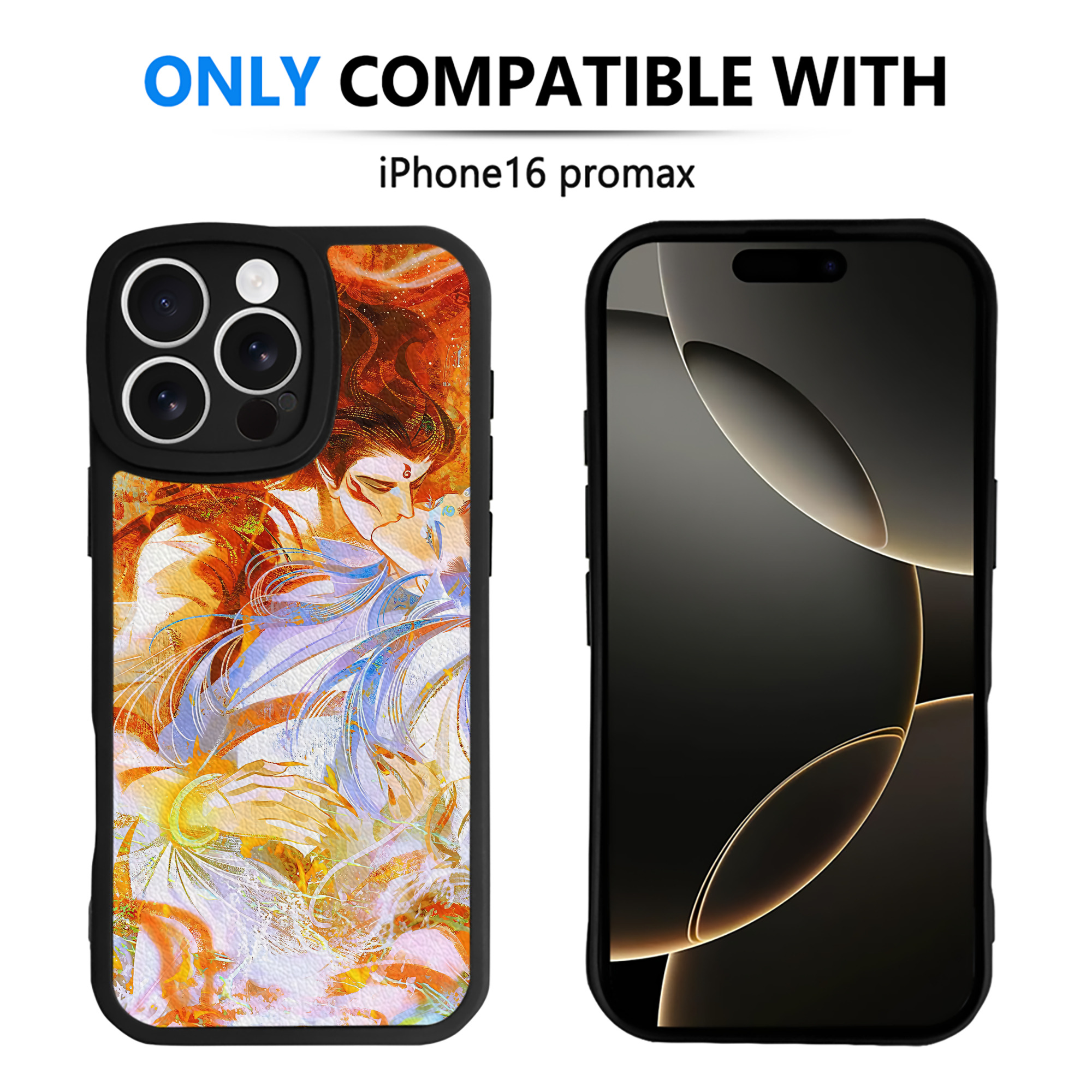 （画像用） Ne Zha 2 ナタ 魔童の大暴れ 【iPhone 16シリーズ対応】シリコンスマホケース（レザー調） 材質：シリコン
